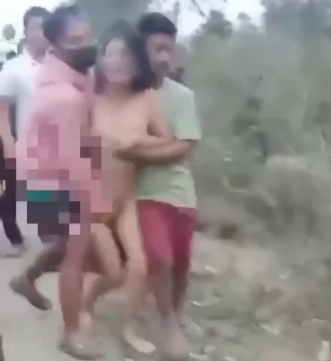 Two Christian woman stripped naked and raped by Indian animals 