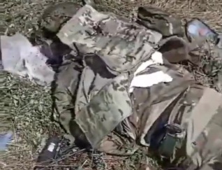 Dead corpses of soldiers of the Armed Forces of Ukraine