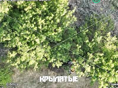 Drone Drops Frag On Ukrops 