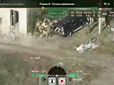 Kamikaze drone flew into the crowd of Russian soldiers