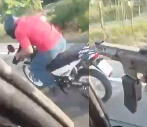 Sicarios Gun Down a Motorcyclist on the Highway