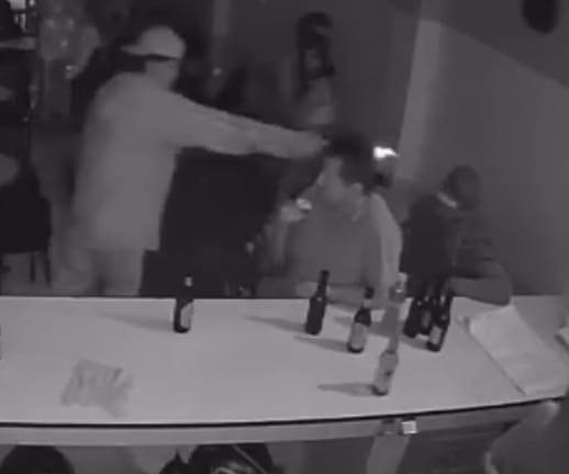 Hitman Finishes Drink, Then His Target