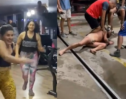 Intoxicated Naked Man Gets Jumped After Freakout Inside The Gym