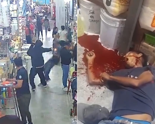 [FULLVIDEO][ execution + aftermath]young man executed by sicario in local markets