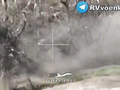 Ukrops Hit By Mortar Fire And Finnished by Strike Drone 