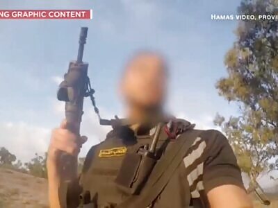 GoPro Combat Footage With Hamas Jihadist Getting Shot And Killed