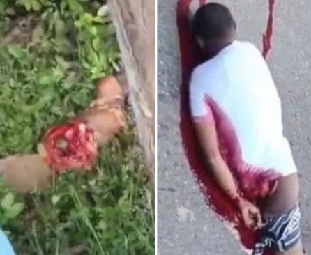 Motorcyclist lost the half of his body in brutal accident 