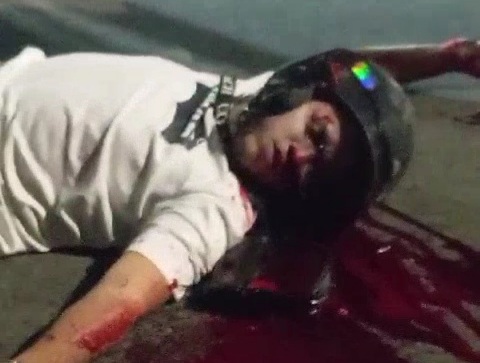 Two gang members on motorcycle executed by rival sicario 