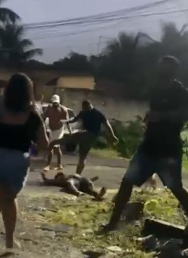 Brazilian Beaten by Several Giant Men