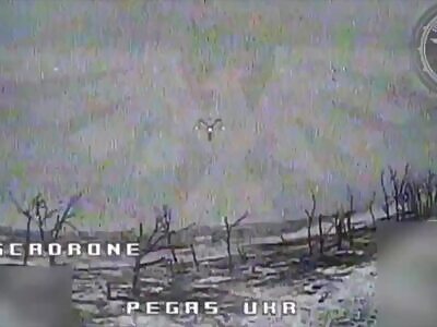 Ukrainian FPV drone makes a double kill
