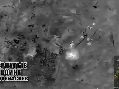 Ukrainian squad hunted down by russian drone 