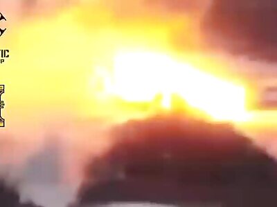 Ukrainian 59th Separate Infantry Brigade Destroy Russian Ammo Truck