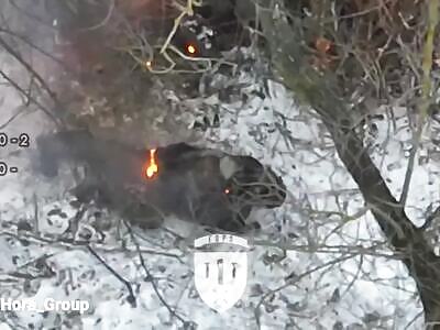 Russian invaders are burning alive