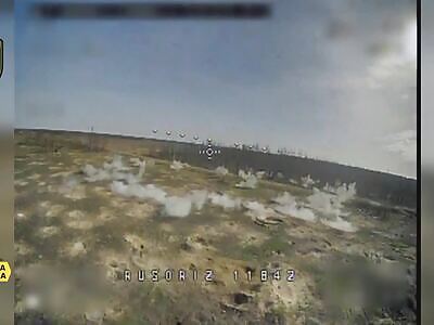 Remote detonation of an Ukranian drone