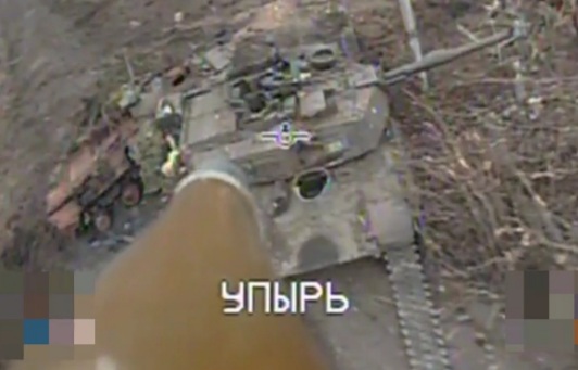 destruction of Abrams tank in the Avdeevsky direction by Russian drone