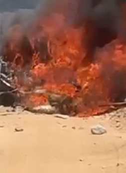 police officers burn to death in a horrible plane crash