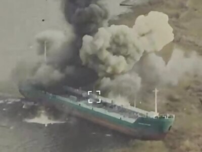Airstrike on a Russian control center on a tanker