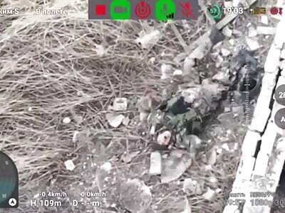 Painful death of a Russian invader