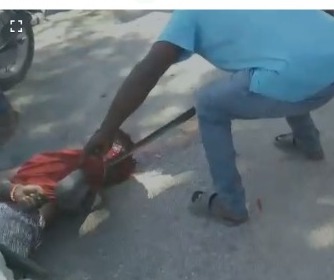 African Man Beheaded and Dragged like an Animal