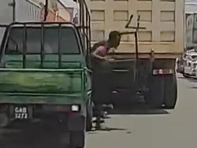 Woman on the Road Crushed by a Truck - April 15, 2024 