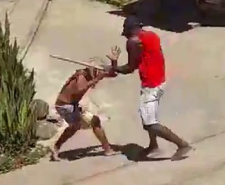 Punished hard for not having enough money to pay his drink 