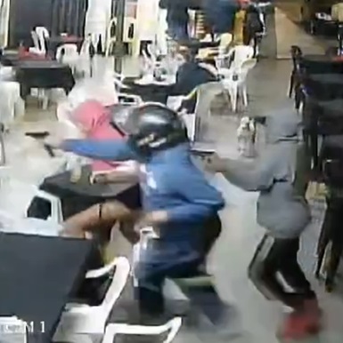 Chased And Gunned Down Inside Snack Bar In Brazil (Full Version)