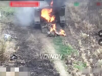 Ukrainians get burned alive 