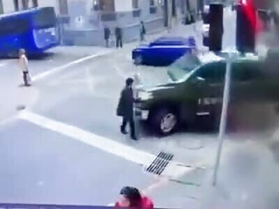 elderly woman run over by Chilean special forces truck