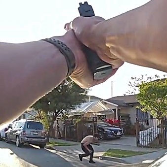 LAPD Cops Shoot Man Running Towards Them While Holding a Knife