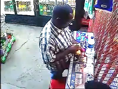 Shopkeeper Murdered During Robbery in South Africa @1:45