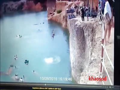 25 Year Old Dies After a Friend Lands on Top of Him While Jumping from Top of a Quarry  