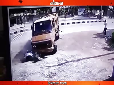 Man Gets Run Over and Crushed by a Truck