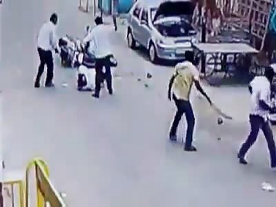 Political Leader Brutally Hacked to Death in the Middle of the Street