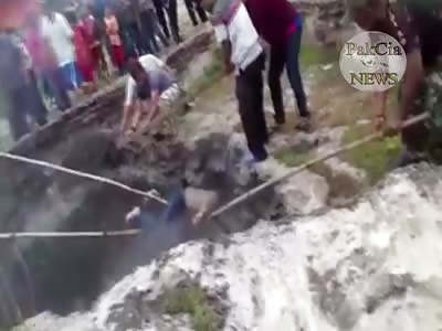 Man Commits Suicide by Jumping into Hot Spring (Aftermath)
