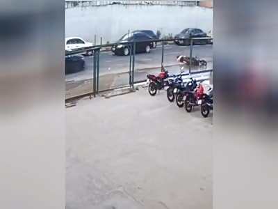 Biker fell & got crushed