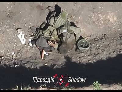 Russian Soldier blown apart  
