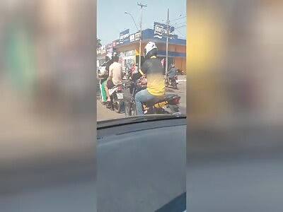 Motorcyclist dies after being run over by trailer