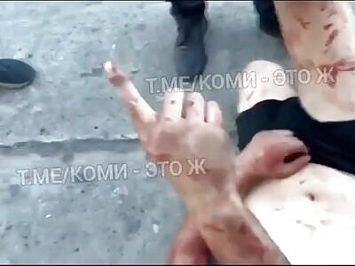 Russian Cops Beat One-Legged Veteran: Brutal Yet Funny