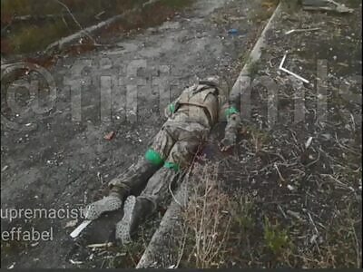 Russian soldier shoots Ukrainian soldier. 