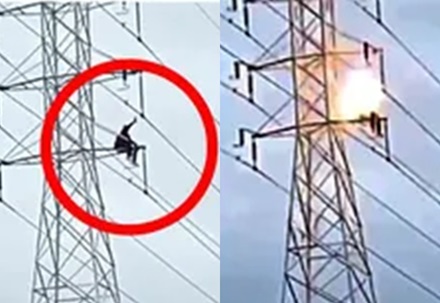 WCGW Climbing A Transmission Tower...