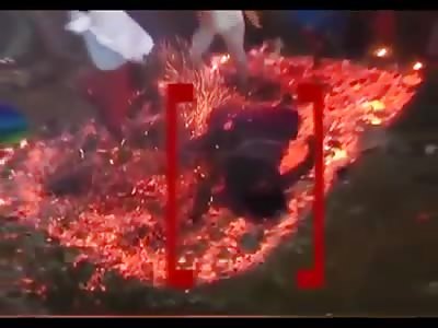 See the results of walking on hot coals