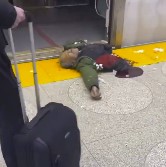 Canadian Dude Split In Half at Train Station
