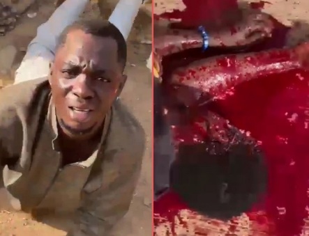 BLACK AXE GANG MEMBERS BUTCHERING TWO RIVALS 