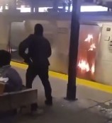 Usa : Woman Set Ablaze On Train