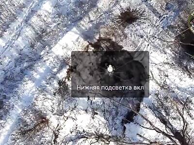 Snow landscapes of Donbas and dead Russians