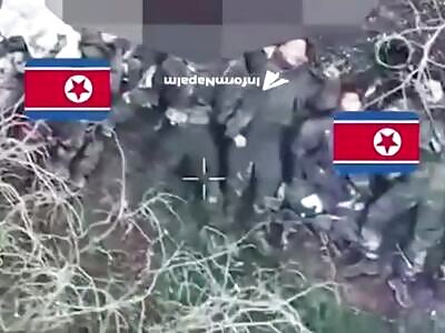 A bunch of dead North Koreans in Kursk