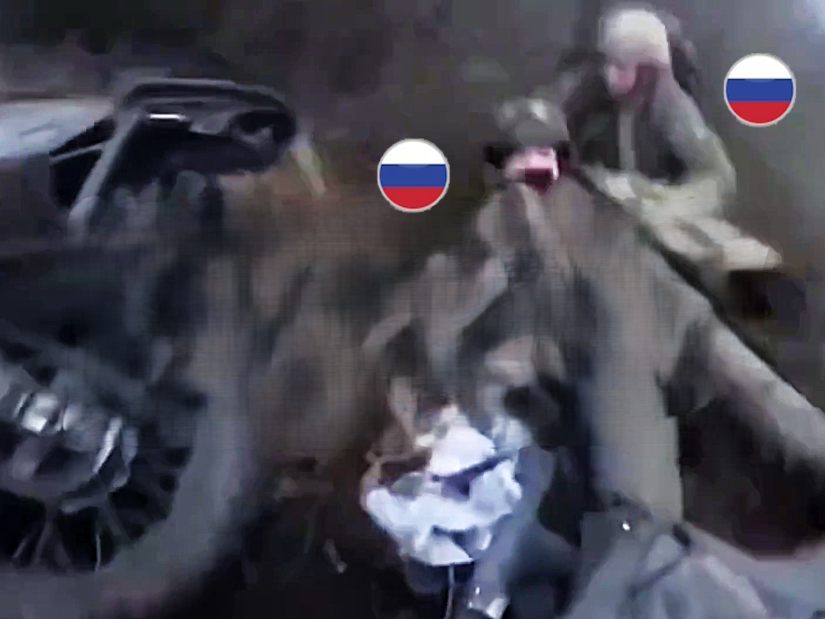 Bickering Russian Bikers Badly Abused by FPV's
