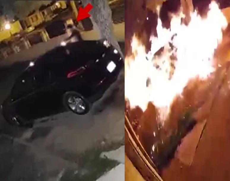 Arsonist Catches Fire Torching Vehicle in Corona, CA