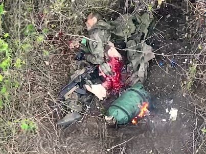 76 year-old Russian Soldier Is Flayed Alive