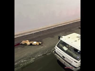 Looks like he really wanted to take the express route